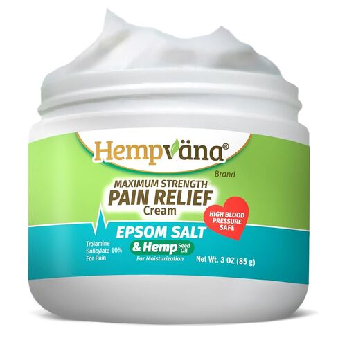 Hempvana Epsom Salt Maximum Strength Pain Relief Cream w/ Hemp Seed Oil in Saudi Arabia