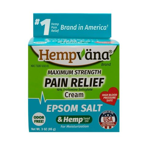 Hempvana Epsom Salt Maximum Strength Pain Relief Cream w/ Hemp Seed Oil in Saudi Arabia