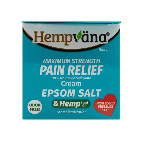 Hempvana Epsom Salt Maximum Strength Pain Relief Cream w/ Hemp Seed Oil in Saudi Arabia