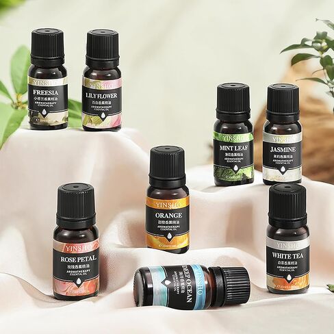 YIN SHO Aromatherapy Essential Oil Sets Freesia Jasmine Etc 10ml 100% Pure Natural Premium Organic Set in Kuwait