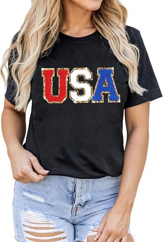 SELINK Womens Summer Short Sleeve Tops Halloween Sequin Pumpkin Printed T Shirts Casual Basic Graphic Tees in Saudi Arabia