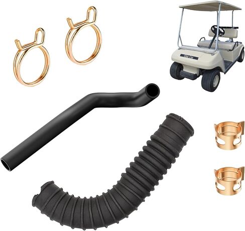 Club Car DS Air Intake Hose and Crankcase Vent Tube with Clamp Repair Kit for Club Car DS 1992-1997 Gas Golf Carts,Replace OEM# 1016228 101971301 1016572 1017466 in Kuwait