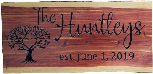 Personalized Rustic Wood Sign – Cabin, Lake House, Cottage, or Man Cave Decor Family Name or Anniversary in Saudi Arabia