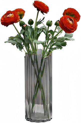 5Pcs 19.6" Artificial Ranunculus Flowers Real Touch Stem Ranunculus Artificial Flower Silk Flower for Arrangements Centerpiece Table Home Wedding Bouquet Party (White) in Kuwait