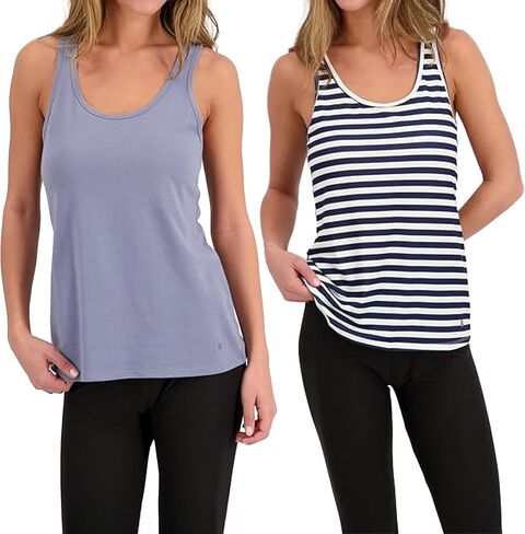 Lucky Brand Women’s Tank Top 2-Pack, Soft Cotton Blend Sleeveless Shirts for Everyday Wear, Layering or Lounging in Saudi Arabia