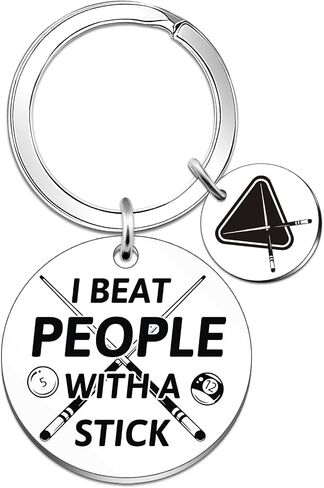 Billiards Gifts for Men Women Pool Player Keychain Billiards Keychain for Billiard Lovers Pool Ball Accessories for Bag Purse Charms Billiard Themed Gifts in Saudi Arabia