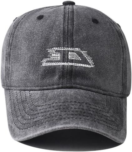 Plam Trees Hats Embroidered Washed Cotton Baseball Cap for Men Women Distressed Black Snapback Baseball Hat Adjustable in Kuwait