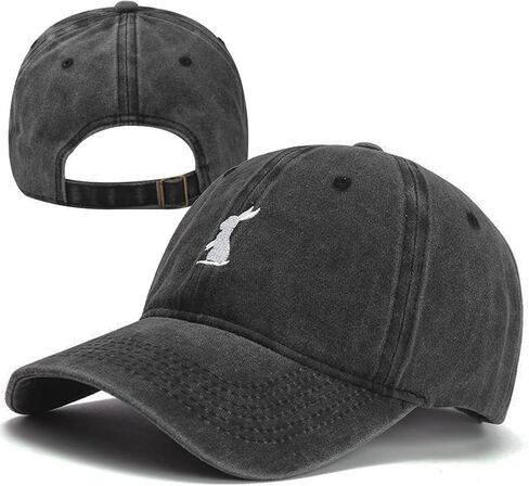 Plam Trees Hats Embroidered Washed Cotton Baseball Cap for Men Women Distressed Black Snapback Baseball Hat Adjustable in Kuwait