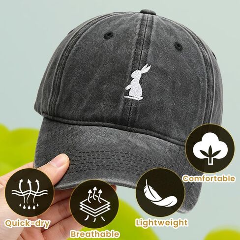 Plam Trees Hats Embroidered Washed Cotton Baseball Cap for Men Women Distressed Black Snapback Baseball Hat Adjustable in Kuwait