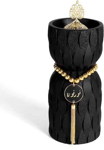 TERSCHELLING Frankincense Resin Incense Burner, Bakhoor Incense Burner, Portable Charcoal Incense Burner - for Office and Home Decor (Black) in Saudi Arabia