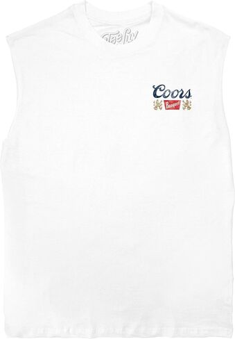 Tee Luv Men's Faded Coors Banquet Rodeo Double Sided Sleeveless Muscle Tee Shirt in Kuwait