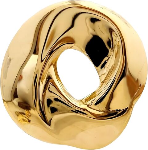 Gold Brooch Pins for Women Unique Hammered Irregular Geometric Metal Brooch Lapel Pins Suit Costume Chest Accessories Jewelry Gift in Kuwait