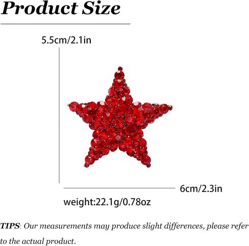 Star Brooches and Pins for Women Shawl Pins Rhinestone Brooch Rhinestone Jewelry Christmas Gifts in Kuwait