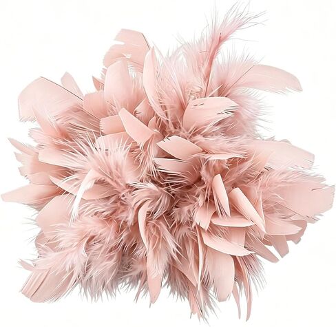 Feather Brooch for Women Black White Pink Feather Brooch Pins Elegant Fluffy Feathers Brooches Pin Wedding Party Dance Banquet Large Flower Pins Fashion Statement Jewelry Gift Accessory in Saudi Arabia