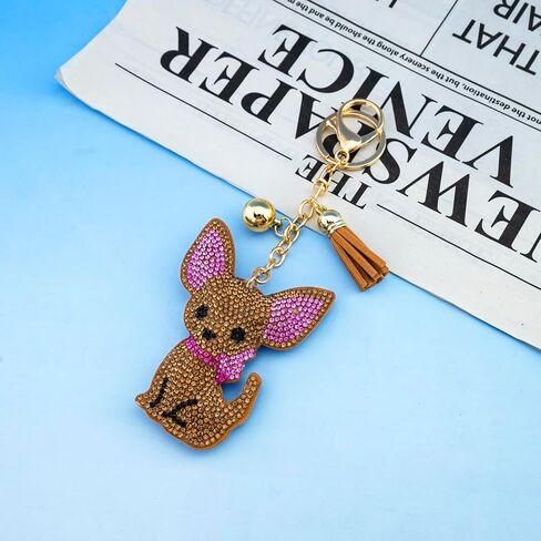 Chihuahua Gifts Chihuahua Accessories for Women Dog Mom Chihuahuas Keychains Dog Mom Gifts for Small Dogs Lovers Birthday Christmas Gift Purse Charm in Saudi Arabia