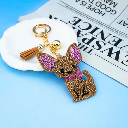 Chihuahua Gifts Chihuahua Accessories for Women Dog Mom Chihuahuas Keychains Dog Mom Gifts for Small Dogs Lovers Birthday Christmas Gift Purse Charm in Saudi Arabia