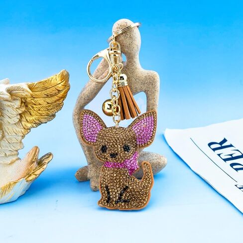 Chihuahua Gifts Chihuahua Accessories for Women Dog Mom Chihuahuas Keychains Dog Mom Gifts for Small Dogs Lovers Birthday Christmas Gift Purse Charm in Saudi Arabia