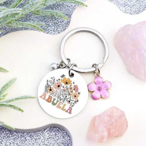 Abuela Gifts for Grandma Keychain Abuelos Birthday Gifts for Women Best Abuelita Mother's Day Christmas Gift for Abuela in Saudi Arabia