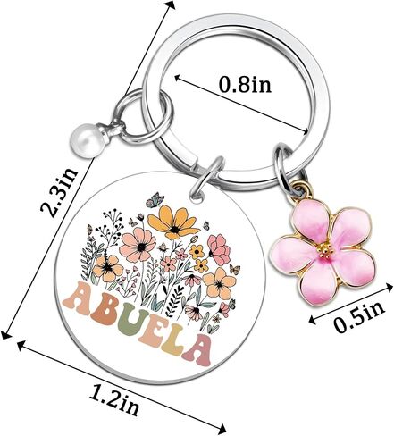 Abuela Gifts for Grandma Keychain Abuelos Birthday Gifts for Women Best Abuelita Mother's Day Christmas Gift for Abuela in Saudi Arabia