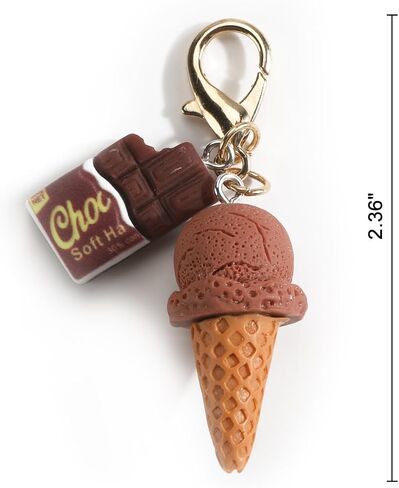 Ice Cream and Chocolate Keychain Summer Sweet Treat Keycharm for Women Perfect Dessert Lover Gift Keyring for Keys in Saudi Arabia
