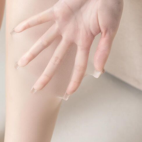 Nude Sheer Pantyhose for Women, Size S/M (88-132 Lbs) & L/XL (132-165 Lbs), Skin-Like Thin Tights in Kuwait