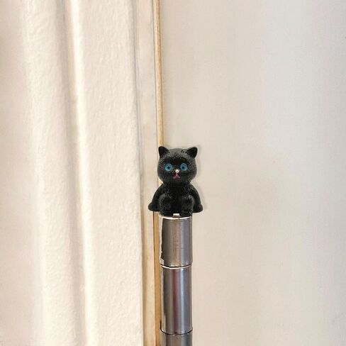 Cat Hinge Heads Decorative Topper Set of 6 - Cute Kittens with Blue Eyes Hinge Topper Magnets - Animals Hinge Caps for Door Decoration in Kuwait