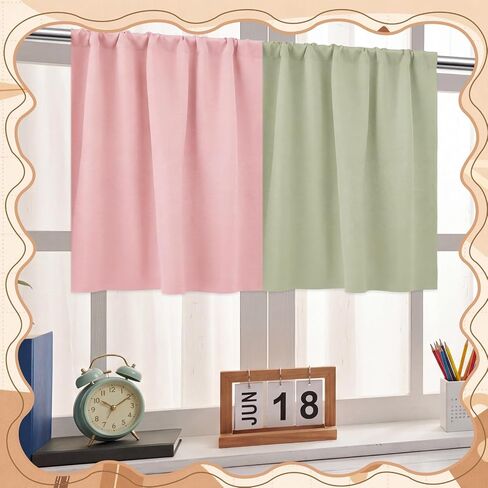 Tranqun 6 Panel Boho Color Back to School Classroom Curtains Colorful 30" W x 24" L Rainbow Pocket Playroom Curtains for Kindergarten Daycare Bedroom Living Room Decor Multicolor Backdrop in Saudi Arabia