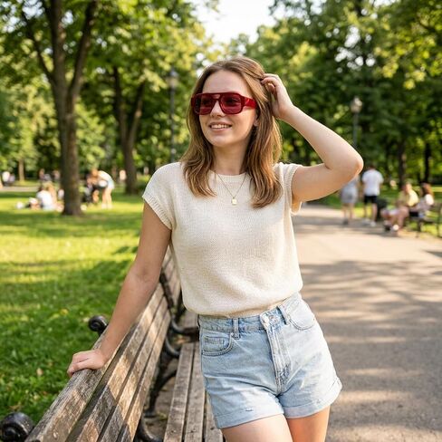 CZFDHP 3PCS Retro Oversized Aviator Sunglasses, Trendy Sun Glasses for Women Men, Classic Square Double Bridge Design with UV Protection, Fashion Statement for Outdoor Activities and Daily Commuting in Saudi Arabia