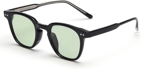 Black Green Square Frame Sunglasses Men Polarized Ladies Vintage Male Blue UV400 in Saudi Arabia