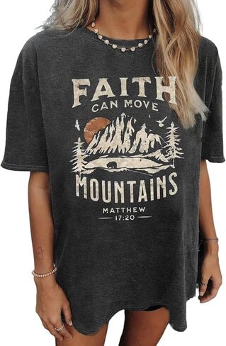 Oversized Western Rodeo Graphic Tee Short Sleeve Women Vintage Rodeo T-Shirt Casual Country Music Tee Top(Dark grey4,XX-Large) in Saudi Arabia