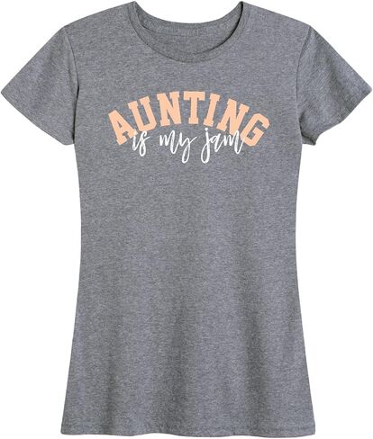 Instant Message - Aunting is My Jam - Women's Short Sleeve Graphic T-Shirt in Saudi Arabia