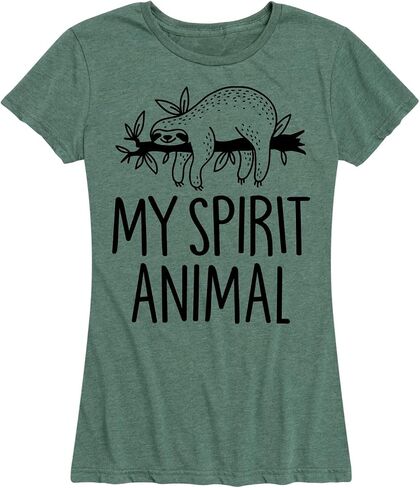 Instant Message - Sloths are My Spirit Animal - Women's Short Sleeve Graphic T-Shirt in Saudi Arabia