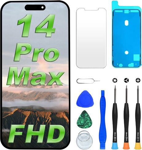 DIGI4U OLED for iPhone 15 Pro Screen Replacement, 6.1'' FHD COF [NOT LCD] Screen for iPhone 15 Pro Display Digitizer Assembly, with Repair Tool Kit for iPhone 15 Pro Replacement Screen in Saudi Arabia