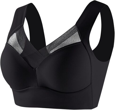 Jelly Bras for Women Push Up Full Coverage Seniors Everyday Lifting Posture Bralette Wireless Breathable Comfort Bra in Kuwait