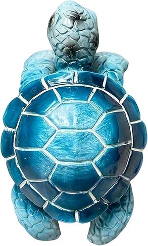 Blue Turtle Planter Decorations - Resin Hanging Sea Turtle for Pot Tortoise Figure Plant Pot Hanger Small Statue for Terrapin Cute Plants Terrapin Sculptures for Indoor Outdoor Garden Patio in Kuwait