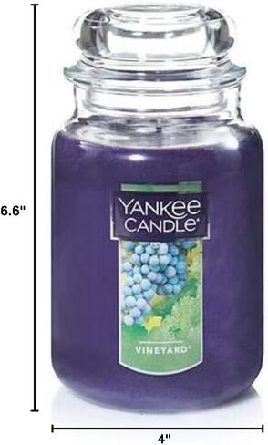 Vineyard Large Jar Candle,Fresh Scent in Saudi Arabia