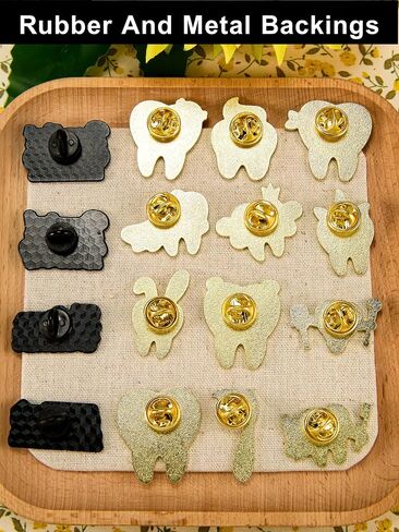 16-Piece Cute Dental Enamel Pins – Adorable Dentist Pins for Dentists, Dental Students & Enthusiasts – Fun and Creative Gift Idea in Saudi Arabia