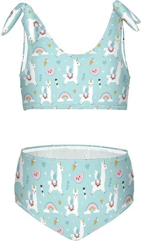 CaTaKu Girls Two Piece Swimsuits Toddler Bathing Suits Bikini Set Summer Beach Swimwear for Girls Size 3-12T in Saudi Arabia