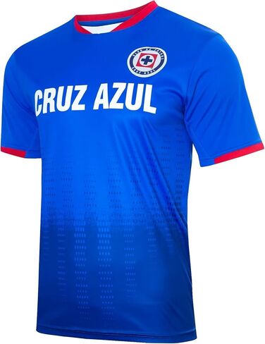 Icon Sports Men Cruz Azul Officially Licensed Soccer Poly Shirt Soccer T-Shirt -04 in Kuwait