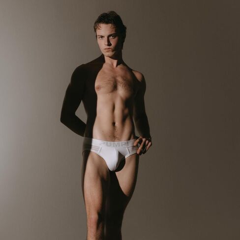 Pump! Whisper White Brief - Men's Underwear Briefs, Low Rise Boys Briefs, Waistband Men's Brief, Micro Mesh Fabric in Saudi Arabia