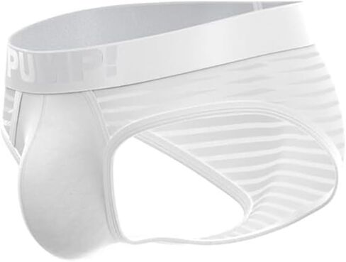 Pump! Whisper White Brief - Men's Underwear Briefs, Low Rise Boys Briefs, Waistband Men's Brief, Micro Mesh Fabric in Saudi Arabia