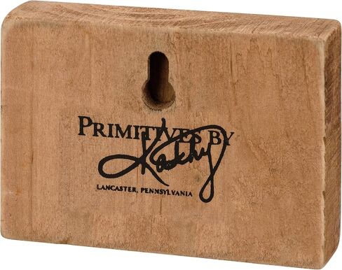 Primitives by Kathy God Bless America Sign for Home Décor, Natural Wood Block Sign, Rustic Style with Distressed Details, Hand Painted Art, 4 by 2.75 Inches, Designed for Wall or Tabletop Display in Kuwait