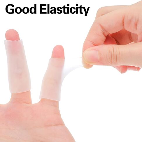 20 Pcs Thumb Protector, Gel Waterproof Thumb Covers for Wounds, Eczema | waterproof thumb covers for wounds silicone thumbs protector pottery finger nail cover gel protectors in Saudi Arabia