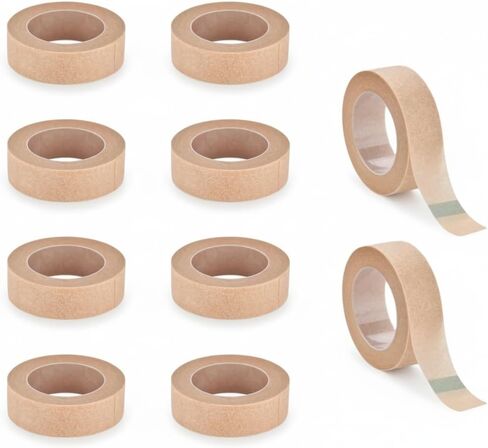 10 Rolls Micropore Tape for Sensitive Skin, Breathable Surgical Paper Adhesive, Flexible Non Woven Strip for Rhinoplasty, Nasal Support, Face Care, Dressing Fixation, First Aid in Saudi Arabia