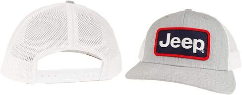 Jeep Patch Trucker Hat – Embroidered Logo Patch Cap with Mesh Back and Adjustable Snapback | Official Apparel in Kuwait