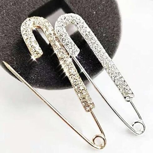 3pcs Full Diamond Brooch Female Fashion Temperament Coat Suit Fixed Pin Fashion Shawl Buckle in Kuwait