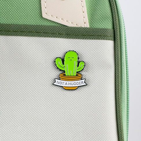 Not A Hugger Cute Cactus Enamel Pin, Sarcastic Introvert Pin Brooch, Sassy Attitude Humor Badge Brooches, Cute Succulent Meme Badges, Funny Gift For Introvert Friend Antisocial Coworker Plant Lover, Funny Antisocial Humor Gift, Novelty Quirky Accessories in Kuwait