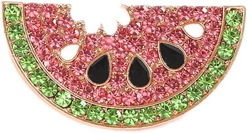 BeeGift Rhinestone Fruit Brooch Pin for Women Girls,Lemon/Pomegranate/Watermelon/Banana/Strawberry/Pineapple Fruit Brooch Cute Fruit Lapel Pin Jewelry Gift for Women in Saudi Arabia