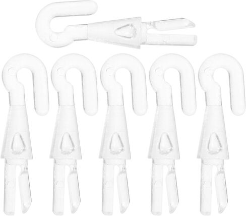 IMIKEYA 6pcs Blind Wand Hook Replacement - Clear Plastic Turn Rod Head Tips Shutter Window Replacements for Vertical and Horizontal Mini, Universal Control Parts in Kuwait