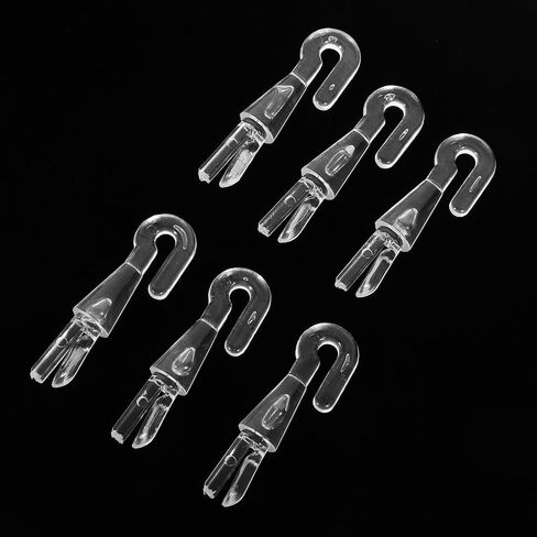 IMIKEYA 6pcs Blind Wand Hook Replacement - Clear Plastic Turn Rod Head Tips Shutter Window Replacements for Vertical and Horizontal Mini, Universal Control Parts in Kuwait